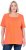 Ulla Popken Essential Square Neck Stretch Tee Coral Pink - Camisetas - 