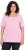 Ulla Popken Essential Square Neck Stretch Tee Pink - Camisetas - 
