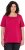 Ulla Popken Essential Square Neck Stretch Tee Dark Raspberry - Camisetas - 