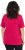 Ulla Popken Essential Square Neck Stretch Tee Dark Raspberry - Camisetas - 