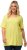 Ulla Popken Essential Square Neck Stretch Tee Lemon Yellow - Camisetas - 