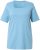 Ulla Popken Essential Square Neck Stretch Tee Light Teal - Camisetas - 