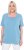 Ulla Popken Essential Square Neck Stretch Tee Light Teal - Camisetas - 