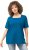 Ulla Popken Essential Square Neck Stretch Tee Medium Blue - Camisetas - 