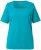 Ulla Popken Essential Square Neck Stretch Tee Teal - Camisetas - 
