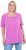 Ulla Popken Essential Square Neck Stretch Tee Cool Pink - Camisetas - 
