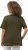 Ulla Popken Double Layer Rounded V-Neck Slim Fit Tee Forest Green - Camisetas - 