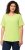Ulla Popken Double Layer Rounded V-Neck Slim Fit Tee Lime Green - Camisetas - 