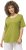 Ulla Popken Double Layer Rounded V-Neck Slim Fit Tee Apple Green - Camisetas - 