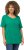 Ulla Popken Double Layer Rounded V-Neck Slim Fit Tee Emerald - Camisetas - 