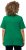 Ulla Popken Double Layer Rounded V-Neck Slim Fit Tee Green Emerald - Camisetas - 