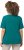 Ulla Popken Double Layer Rounded V-Neck Slim Fit Tee Dark Emerald - Camisetas - 