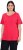 Ulla Popken Double Layer Rounded V-Neck Slim Fit Tee Red - Camisetas - 