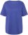 Ulla Popken Double Layer Rounded V-Neck Slim Fit Tee Blue Purple - Camisetas - 