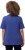 Ulla Popken Double Layer Rounded V-Neck Slim Fit Tee Blue Purple - Camisetas - 
