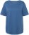 Ulla Popken Double Layer Rounded V-Neck Slim Fit Tee Denim Blue - Camisetas - 