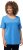 Ulla Popken Double Layer Rounded V-Neck Slim Fit Tee Sky Blue - Camisetas - 