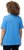 Ulla Popken Double Layer Rounded V-Neck Slim Fit Tee Sky Blue - Camisetas - 