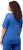 Ulla Popken Double Layer Rounded V-Neck Slim Fit Tee Blue - Camisetas - 