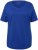 Ulla Popken Double Layer Rounded V-Neck Slim Fit Tee Cobalt Blue - Camisetas - 