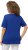 Ulla Popken Double Layer Rounded V-Neck Slim Fit Tee Cobalt Blue - Camisetas - 