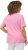 Ulla Popken Double Layer Rounded V-Neck Slim Fit Tee Light Pink - Camisetas - 
