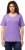 Ulla Popken Double Layer Rounded V-Neck Slim Fit Tee Pale Lilac - Camisetas - 
