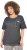 Ulla Popken Cold Dye Ruffle Edge Pocket Tee Graphite Grey - Camisetas - 