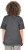 Ulla Popken Cold Dye Ruffle Edge Pocket Tee Graphite Grey - Camisetas - 
