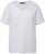 Ulla Popken Textured Striped Short Sleeve Tee Snow White - Camisetas - 