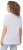 Ulla Popken Textured Striped Short Sleeve Tee Snow White - Camisetas - 