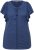 Ulla Popken Wing Sleeve V-Neck Tee Navy - Camisetas - 