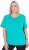 Ulla Popken UPF 50 Quick Drying Tee Turquoise - Camisetas - 