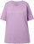Ulla Popken Basic Round Neck Short Sleeve Relaxed Fit T-Shirt Lavender Pink - Camisetas - 