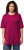 Ulla Popken Basic Round Neck Short Sleeve Relaxed Fit T-Shirt Magnolia Red - Camisetas - 