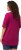 Ulla Popken Basic Round Neck Short Sleeve Relaxed Fit T-Shirt Magnolia Red - Camisetas - 