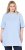 Ulla Popken Basic Round Neck Short Sleeve T-Shirt Light Blue - Camisetas - 