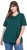 Ulla Popken Eco Cotton Basic T-Shirt 2-Pack Green/White - Camisetas - 