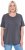 Ulla Popken Essential Round Neck Stretch Tee Graphite Grey - Camisetas - 