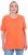 Ulla Popken Essential Round Neck Stretch Tee Coral Pink - Camisetas - 