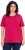Ulla Popken Essential Round Neck Stretch Tee Dark Raspberry - Camisetas - 