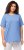 Ulla Popken Essential Round Neck Stretch Tee Cloud Blue - Camisetas - 