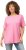 Ulla Popken Essential Round Neck Stretch Tee Light Pink - Camisetas - 