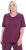 Ulla Popken Quick-Drying Short Sleeve T-Shirt Dark Cherry - Camisetas - 