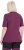 Ulla Popken Quick-Drying Short Sleeve T-Shirt Dark Cherry - Camisetas - 