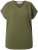 Ulla Popken Oversized studded Acid-washed V-Neck T-shirt Palm Green - Camisetas - 