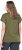 Ulla Popken Oversized studded Acid-washed V-Neck T-shirt Palm Green - Camisetas - 