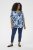 Kaffe Curve Aliana Tunic Blue Flower Animal - Blusones - 