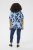 Kaffe Curve Aliana Tunic Blue Flower Animal - Blusones - 