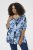 Kaffe Curve Aliana Tunic Blue Flower Animal - Blusones - 